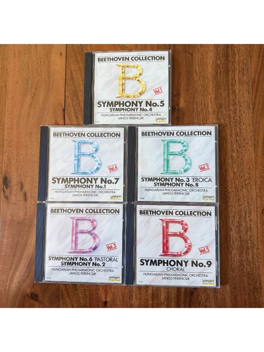 LaserLight Beethoven Collection Vol 1-5 CD Lot Symphonies 1-9 Ferencsik Box